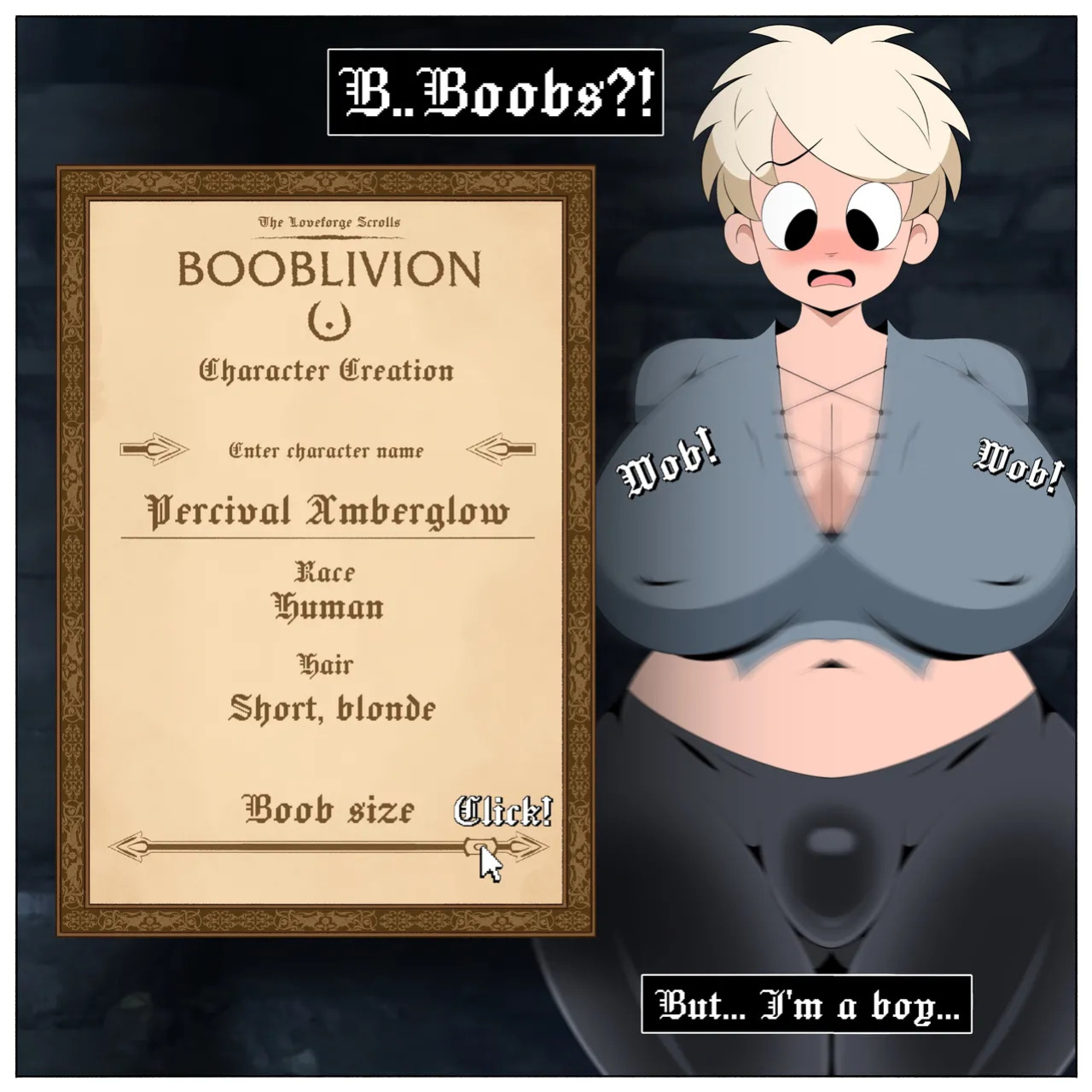 BOOBLIVION: Perci Character Creation