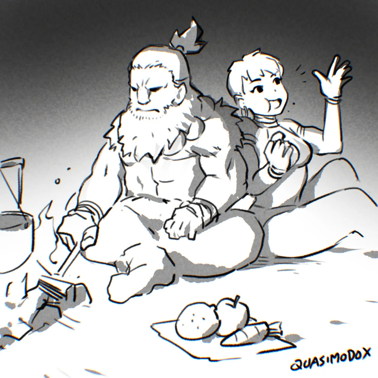 [Quasimodox, Wallace Pires] Akuma & Elena (Street Fighter 6)