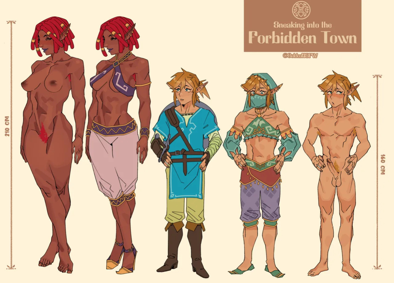 [GekkoNSFW] Sneaking into the Forbidden Town ch.1-2 (TLOZ: Breath of the Wild) [ongoing]