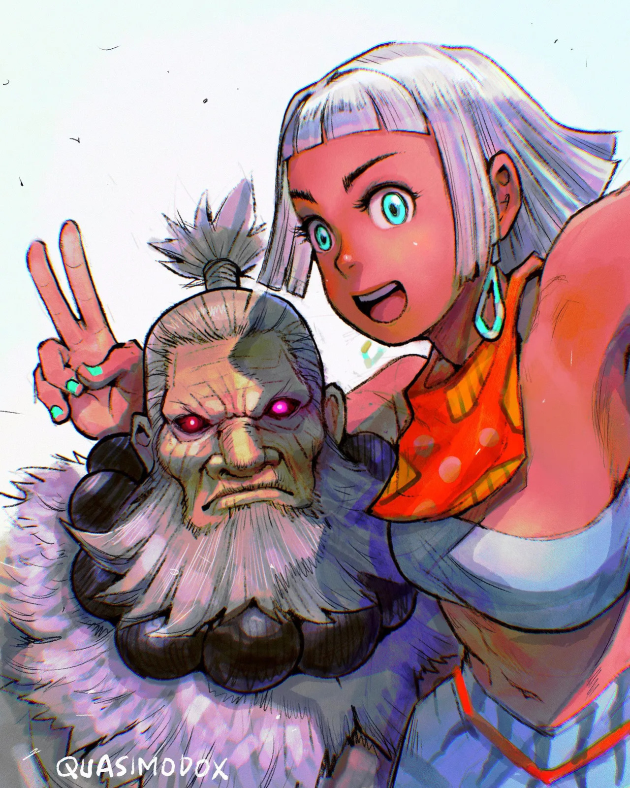 [Quasimodox, Wallace Pires] Akuma & Elena (Street Fighter 6)