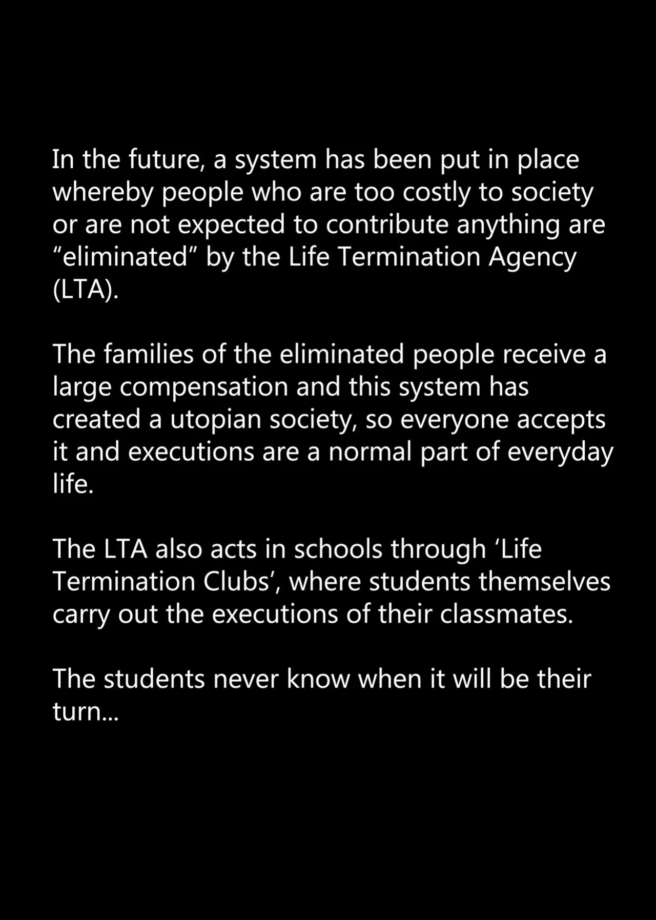 The Life Termination Agency - Story 3