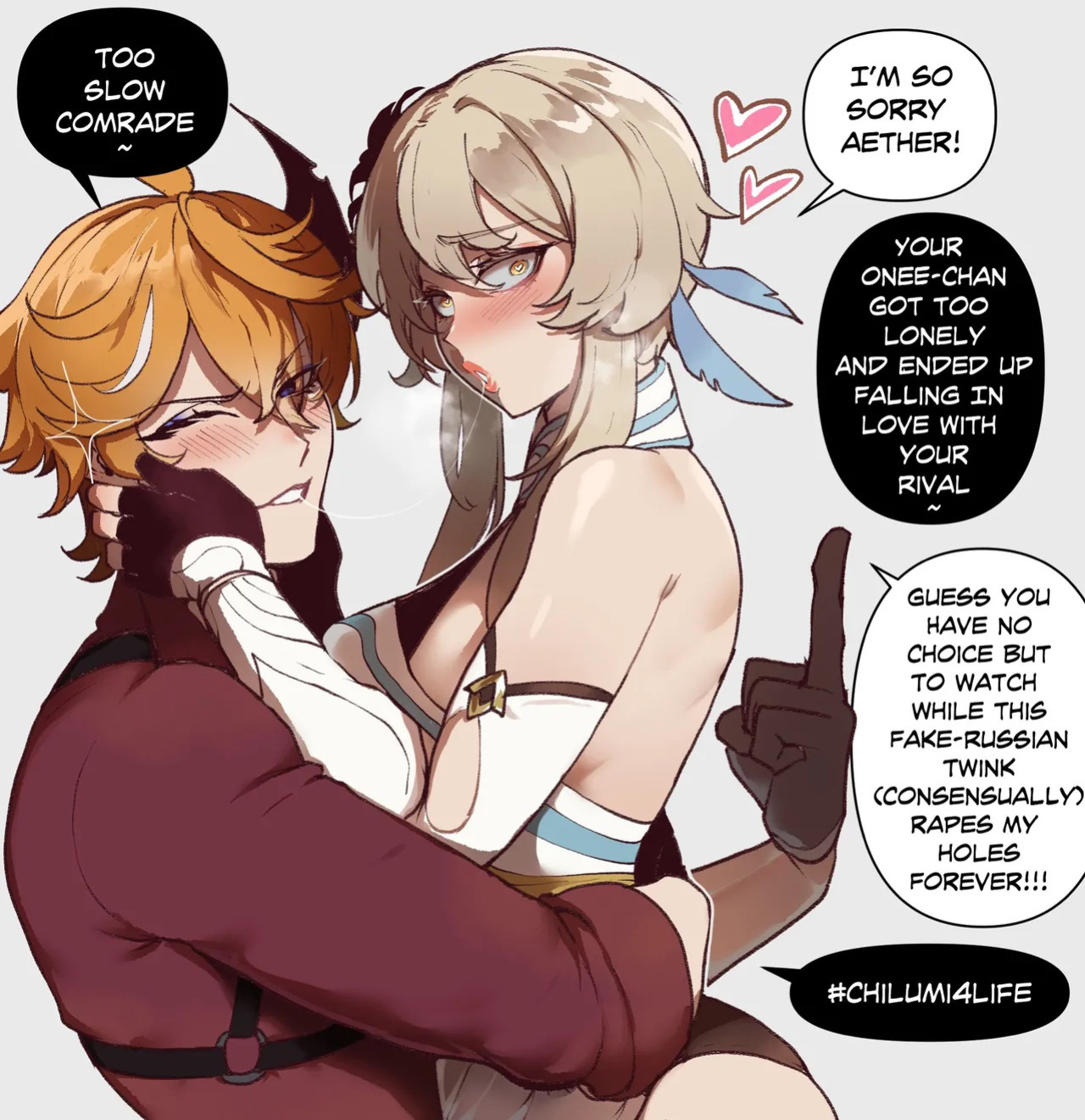 [ThiccwithaQ and others] Tartaglia / Thotgalia [Genshin Impact]