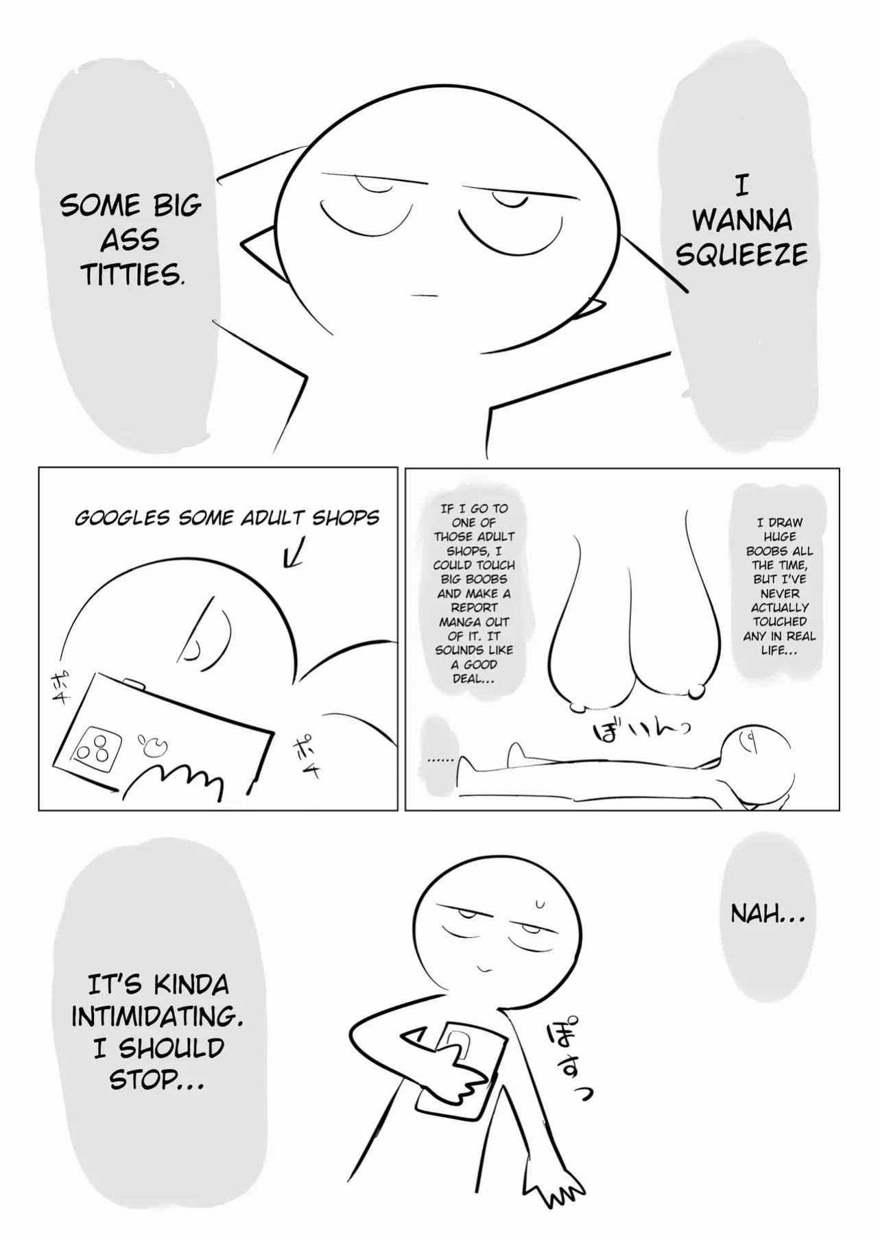 [Ricochet] Dekachichi Momi Repo Manga | A Report Manga About Fondling Huge Titties [English] [ConTL]