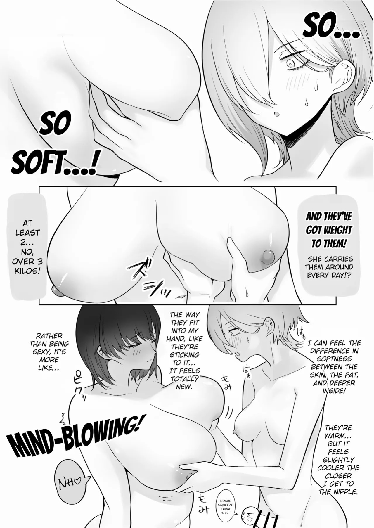 [Ricochet] Dekachichi Momi Repo Manga | A Report Manga About Fondling Huge Titties [English] [ConTL]
