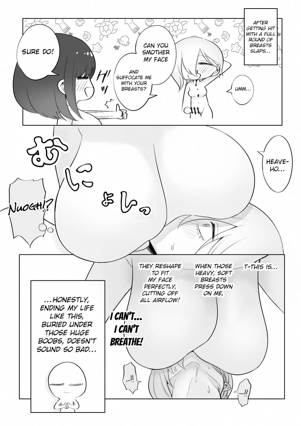 [Ricochet] Dekachichi Momi Repo Manga | A Report Manga About Fondling Huge Titties [English] [ConTL]