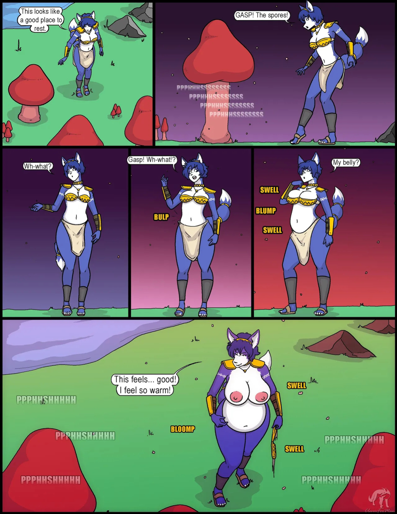 [Cleverfoxman] Blue Fox Bursts