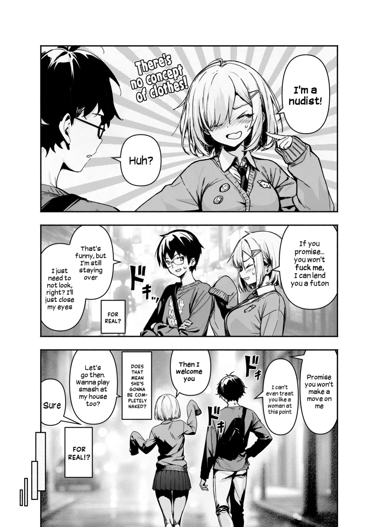 [Hikarino] Otatomo ga Razoku Datte Kedo Osouwanai Yakusoku de Tomatta Kekka | My Otaku Friend is a Nudist But She'll Let Me Stay Over At Her House If I Promise Not to Fuck Her [English] [Hikari no Kaze] [Digital]