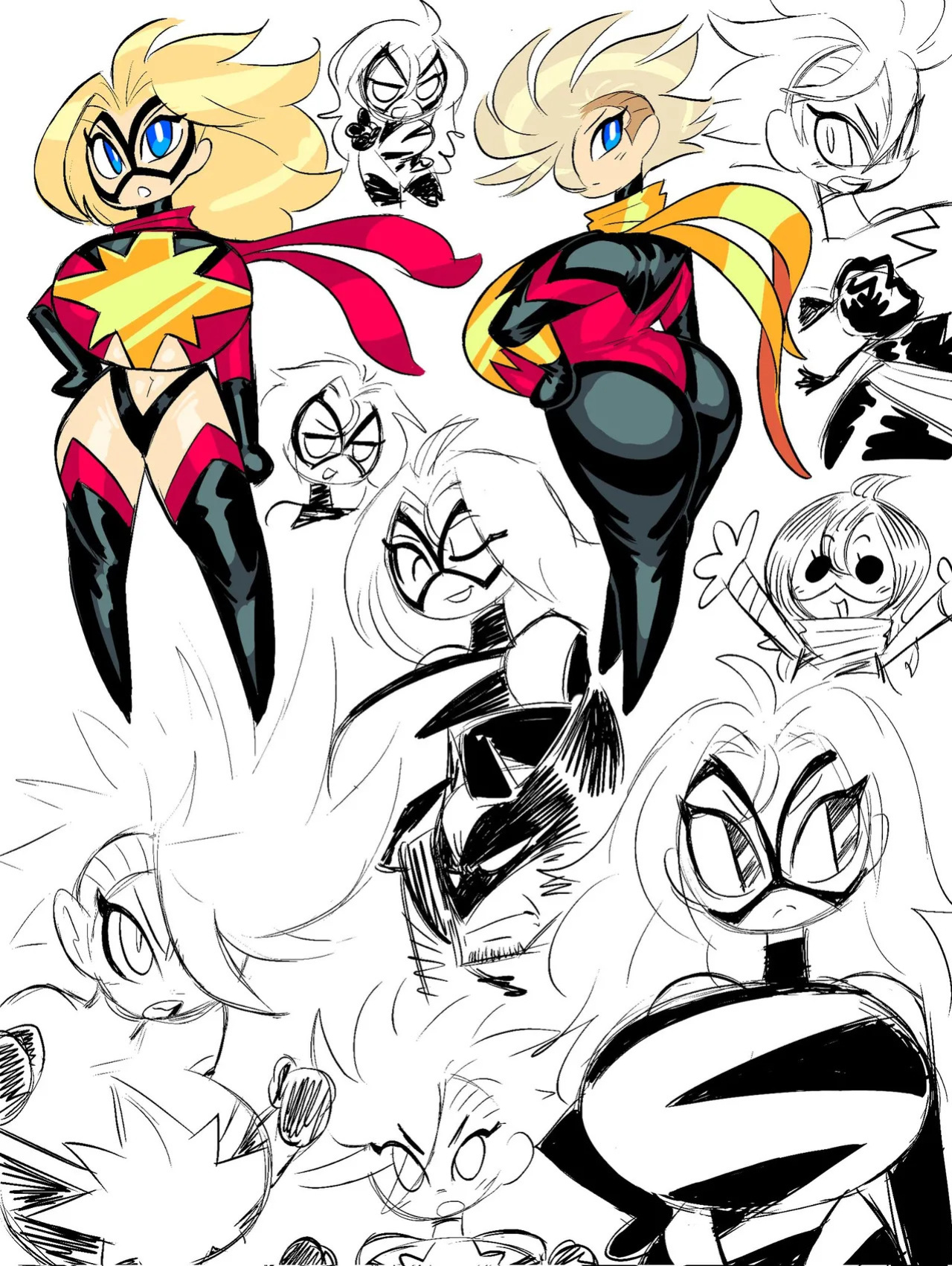 [Theguywhodrawsalot] I sure love me some Marvel girls
