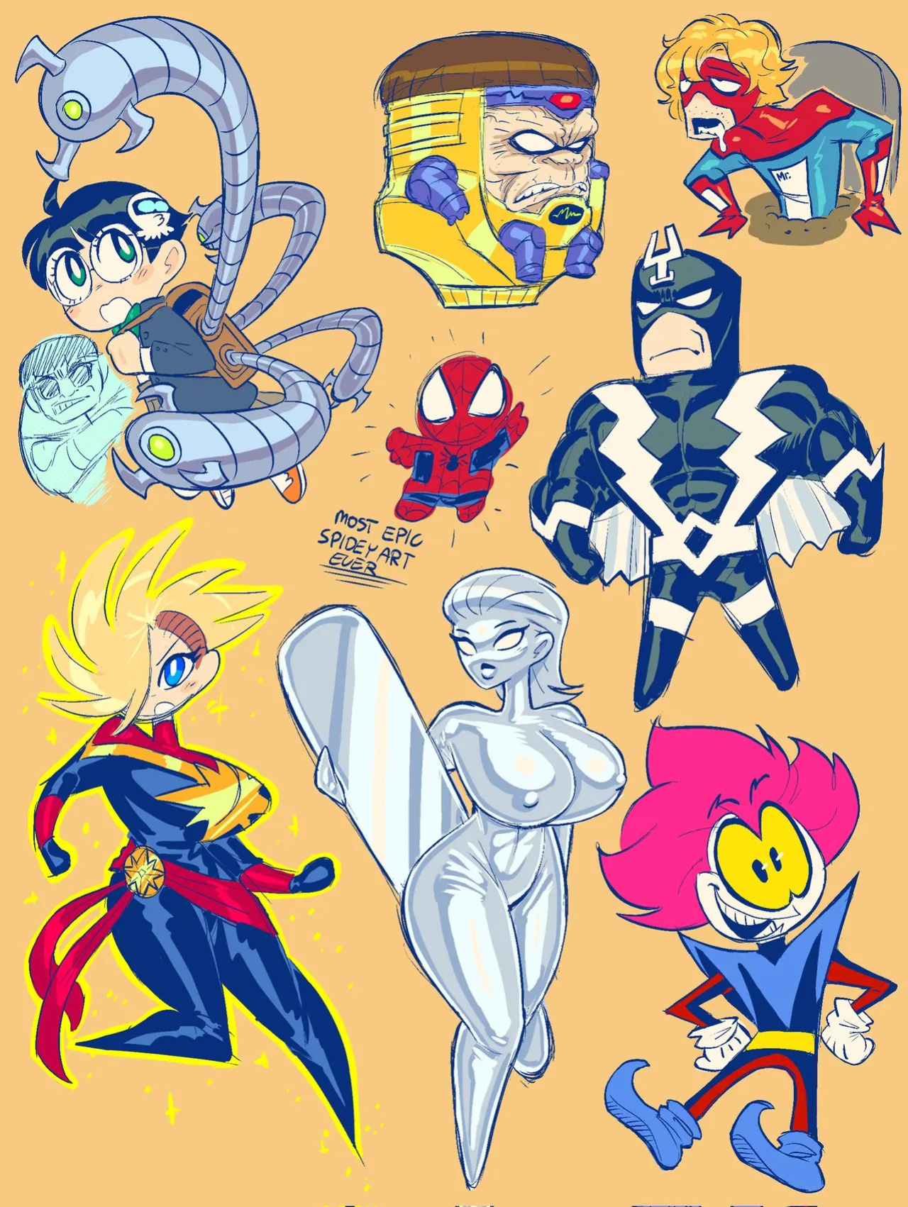 [Theguywhodrawsalot] I sure love me some Marvel girls