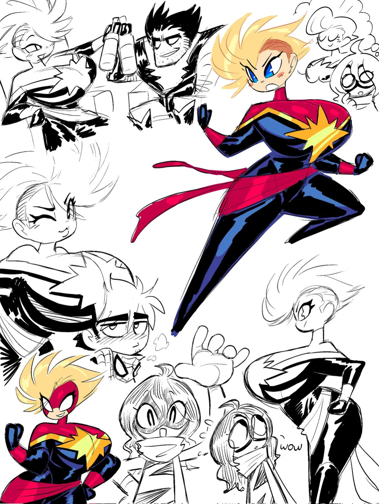 [Theguywhodrawsalot] I sure love me some Marvel girls