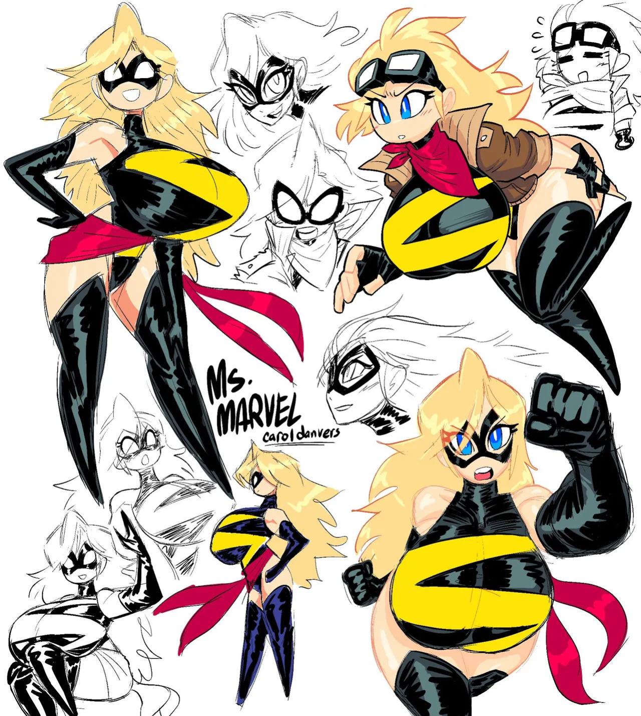 [Theguywhodrawsalot] I sure love me some Marvel girls