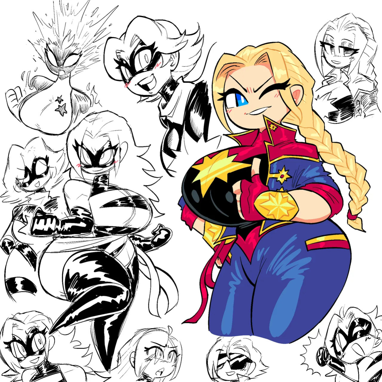 [Theguywhodrawsalot] I sure love me some Marvel girls