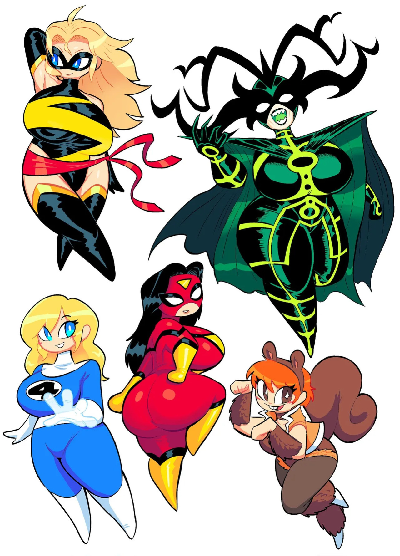 [Theguywhodrawsalot] I sure love me some Marvel girls