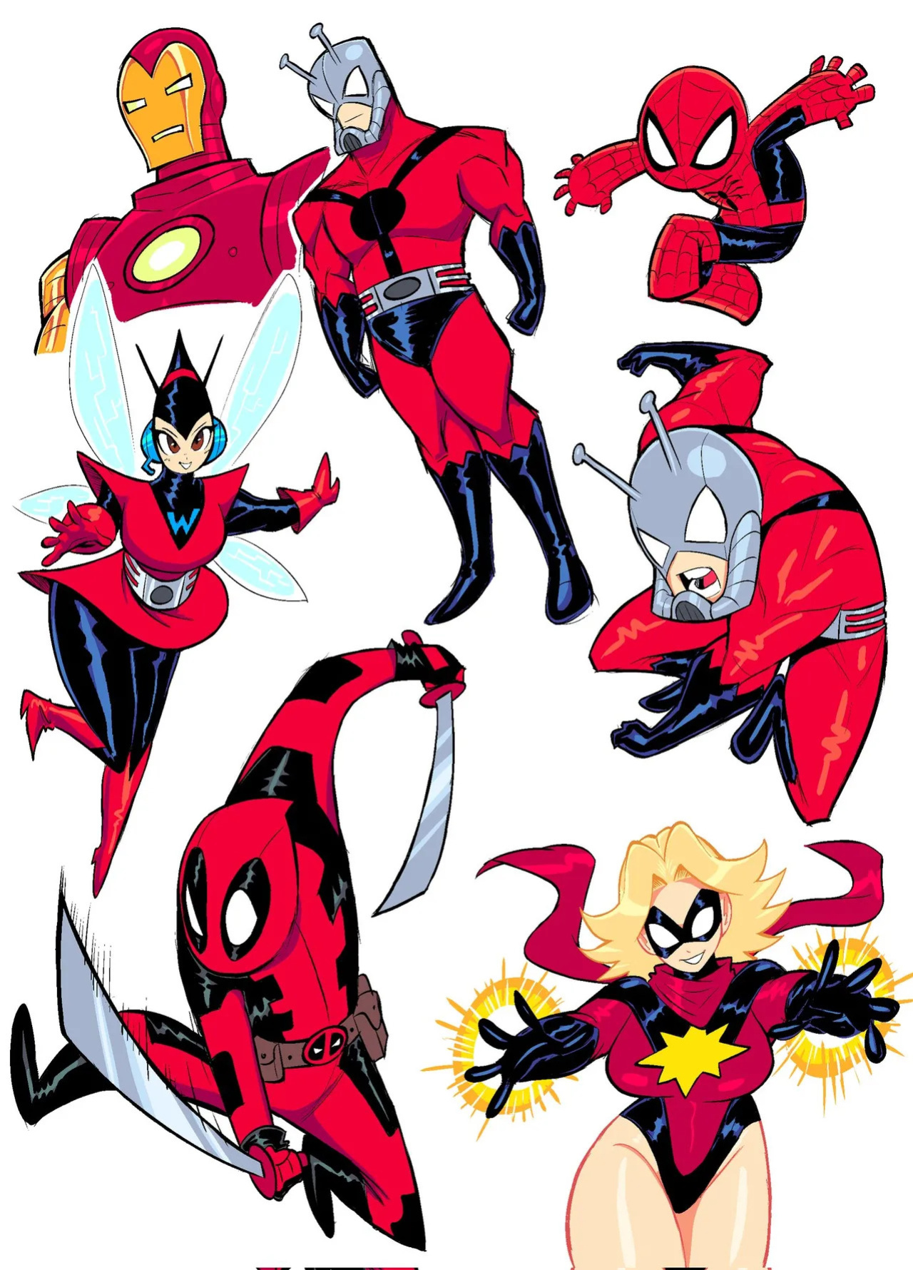 [Theguywhodrawsalot] I sure love me some Marvel girls
