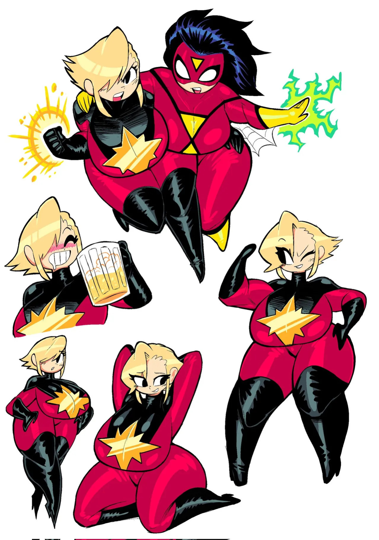 [Theguywhodrawsalot] I sure love me some Marvel girls