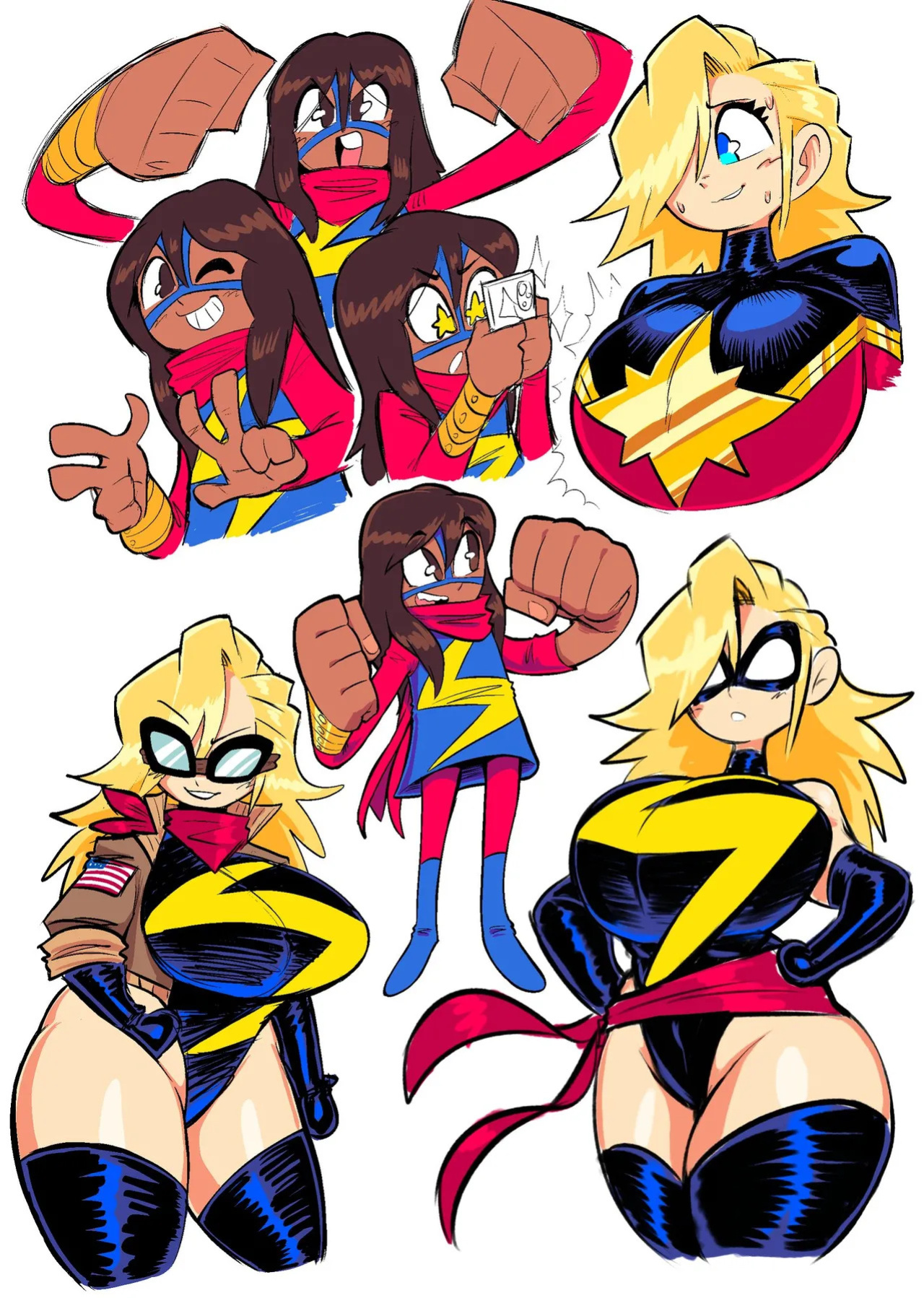 [Theguywhodrawsalot] I sure love me some Marvel girls
