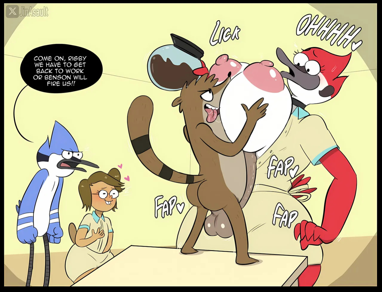 [JinAsault] Typical of B1gD1ck and Mordesimp (Regular Show)