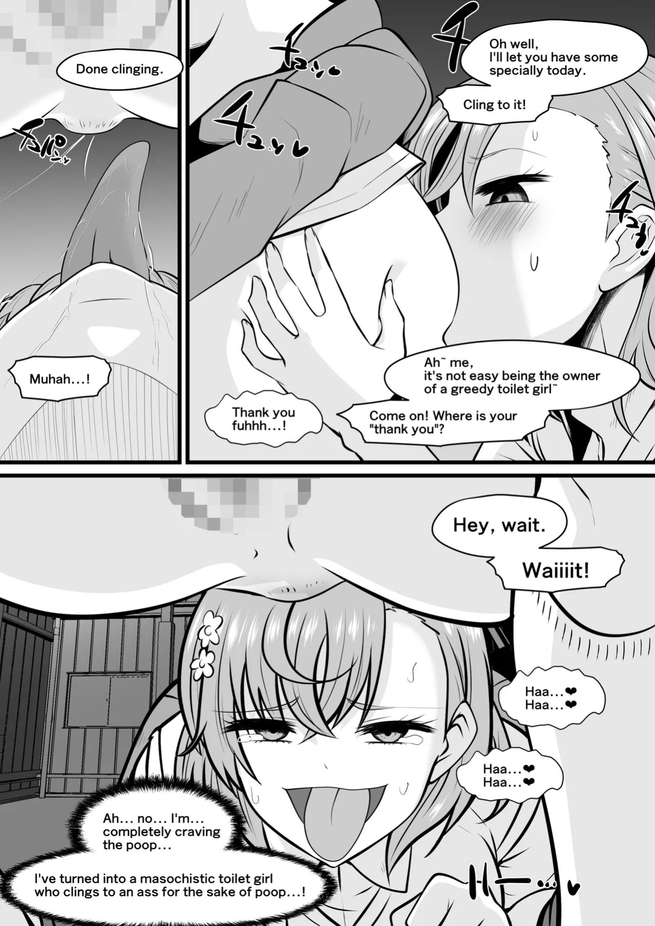"Loser Toilet Girl, Mikoto ◯isaka" (Pixiv Fanbox)