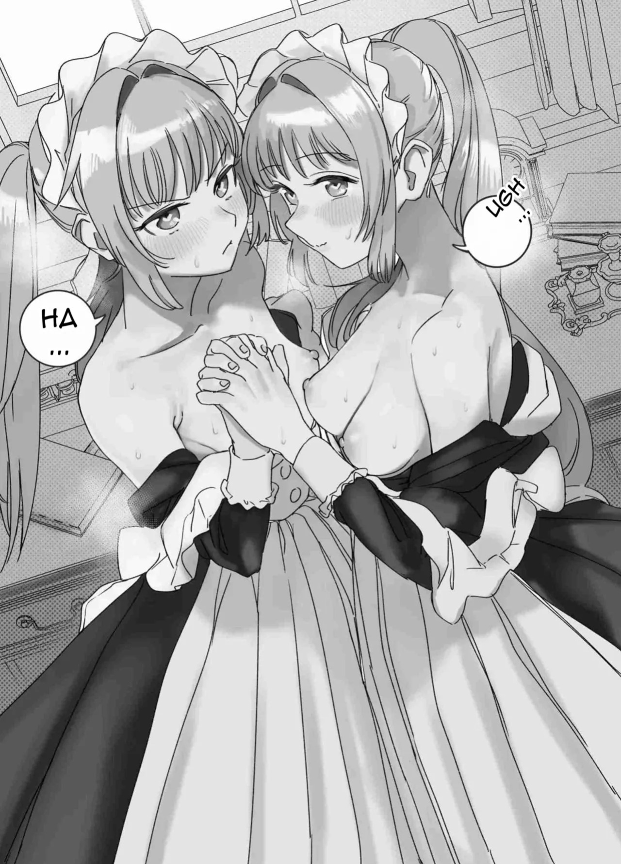 [F no Kottoubako (Onizuka Frill)] Futago Maid no Clara to Cola: Sei no Mezame! [English]