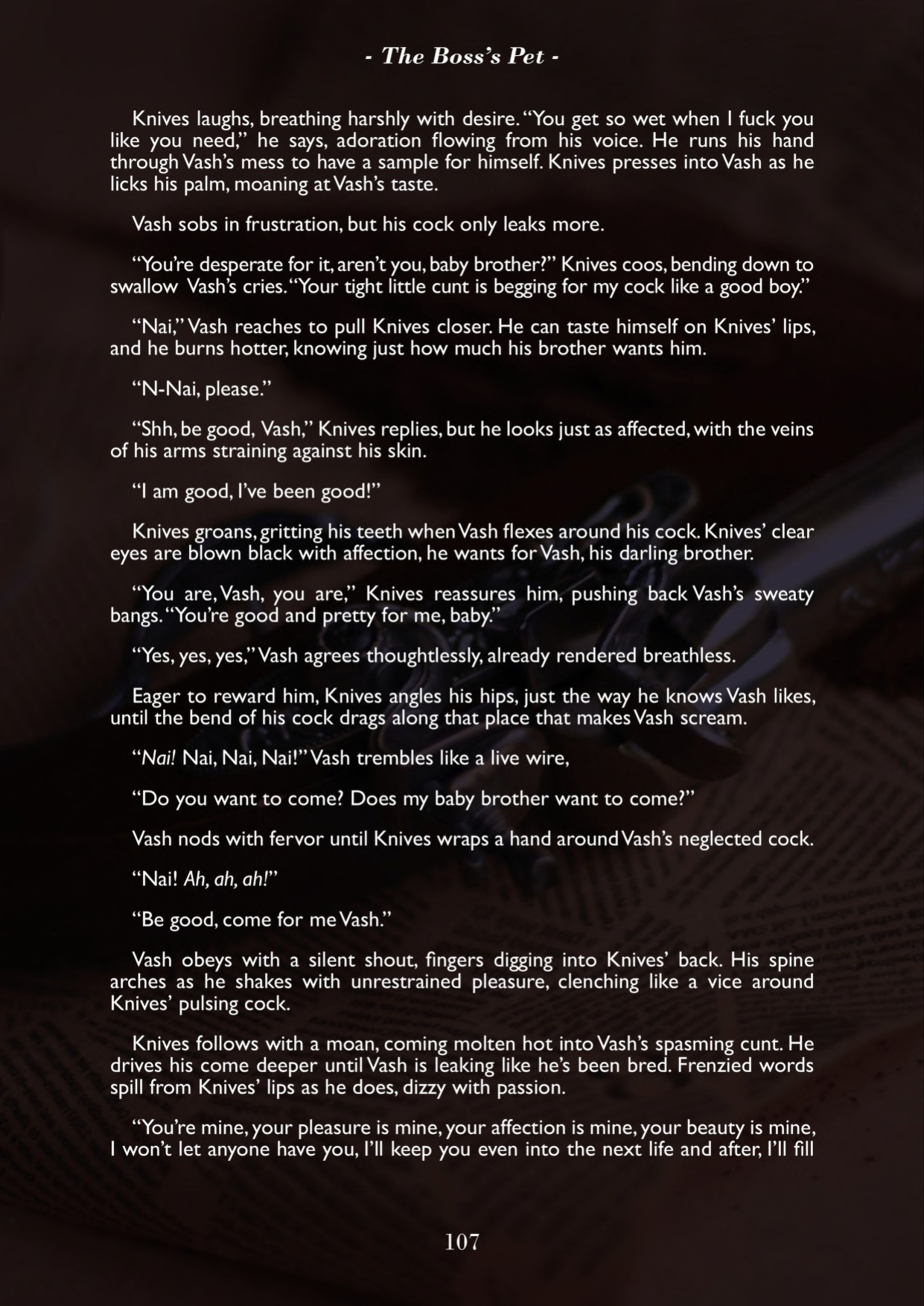 A Song of Brothers: A Knives x Vash Zine (Pages)