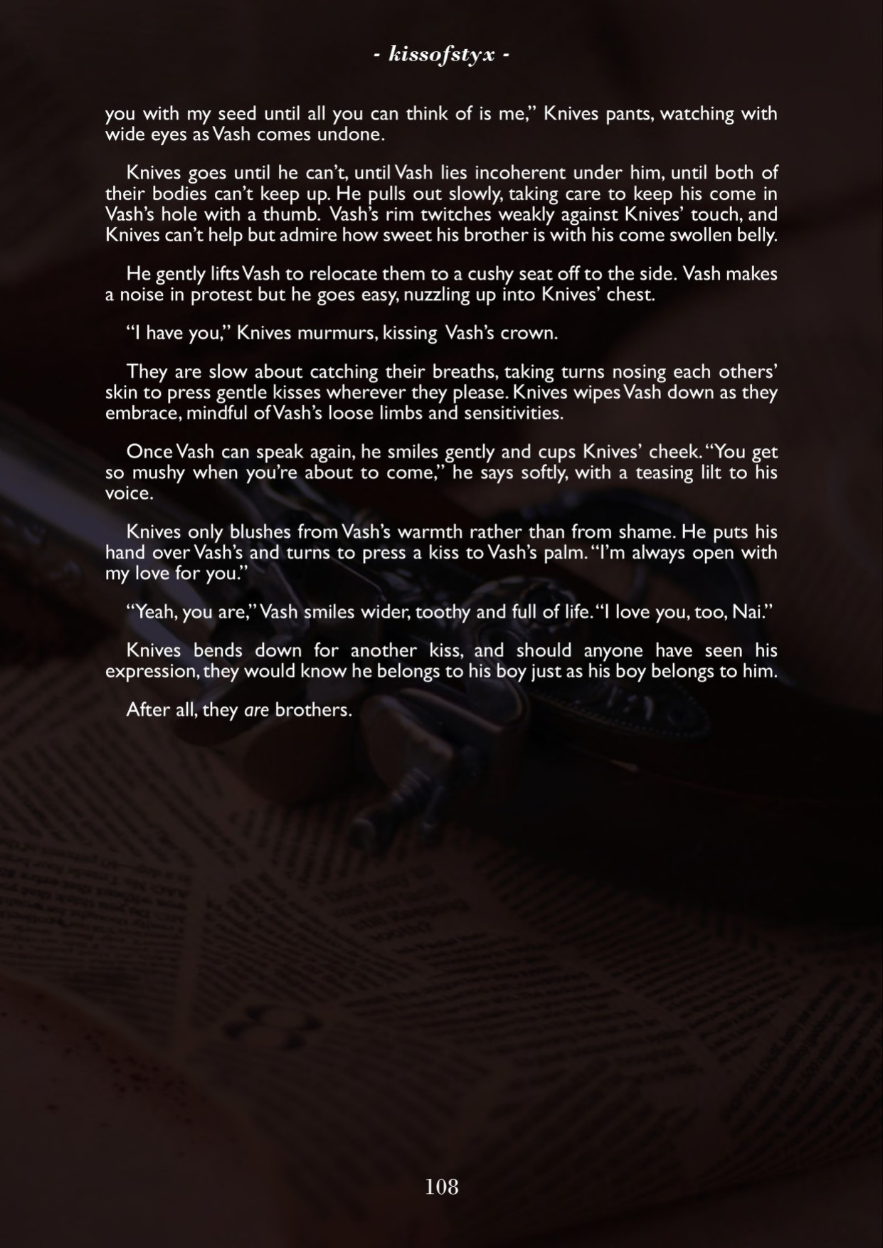 A Song of Brothers: A Knives x Vash Zine (Pages)