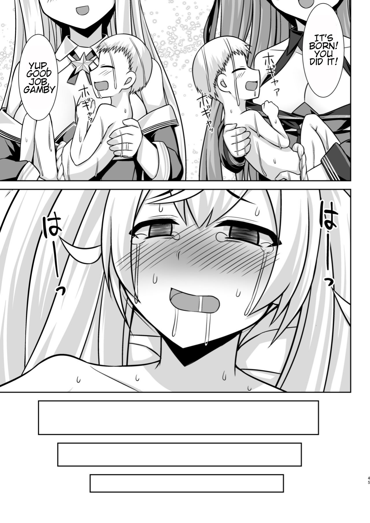 [SIROTARUTO (Shirasaki Karu, Kamiba Kotaru)] Gamby-chan no Ganbare! Botehara Gohoushi Ecchi!! (Kantai Collection -KanColle-) [English] [Digital]