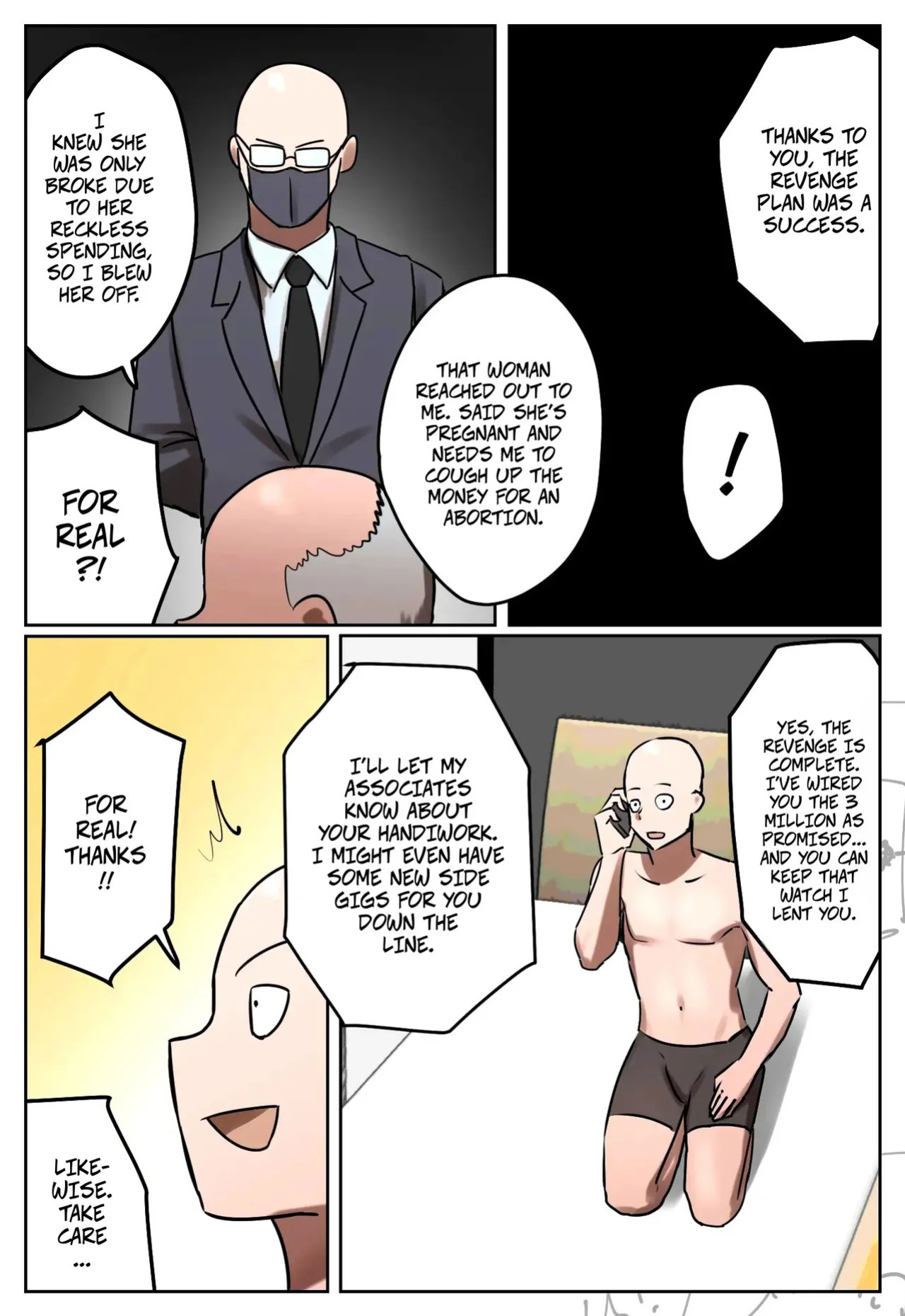 [Chotto B-Sen] Fukushū Yami Baito "Watashi no Moto Tsuma o Ninshin Sasete Hoshī" | My Part-Time Job Is Getting Revenge: Get My Ex-Wife Pregnant [Full Color-ban] [English]