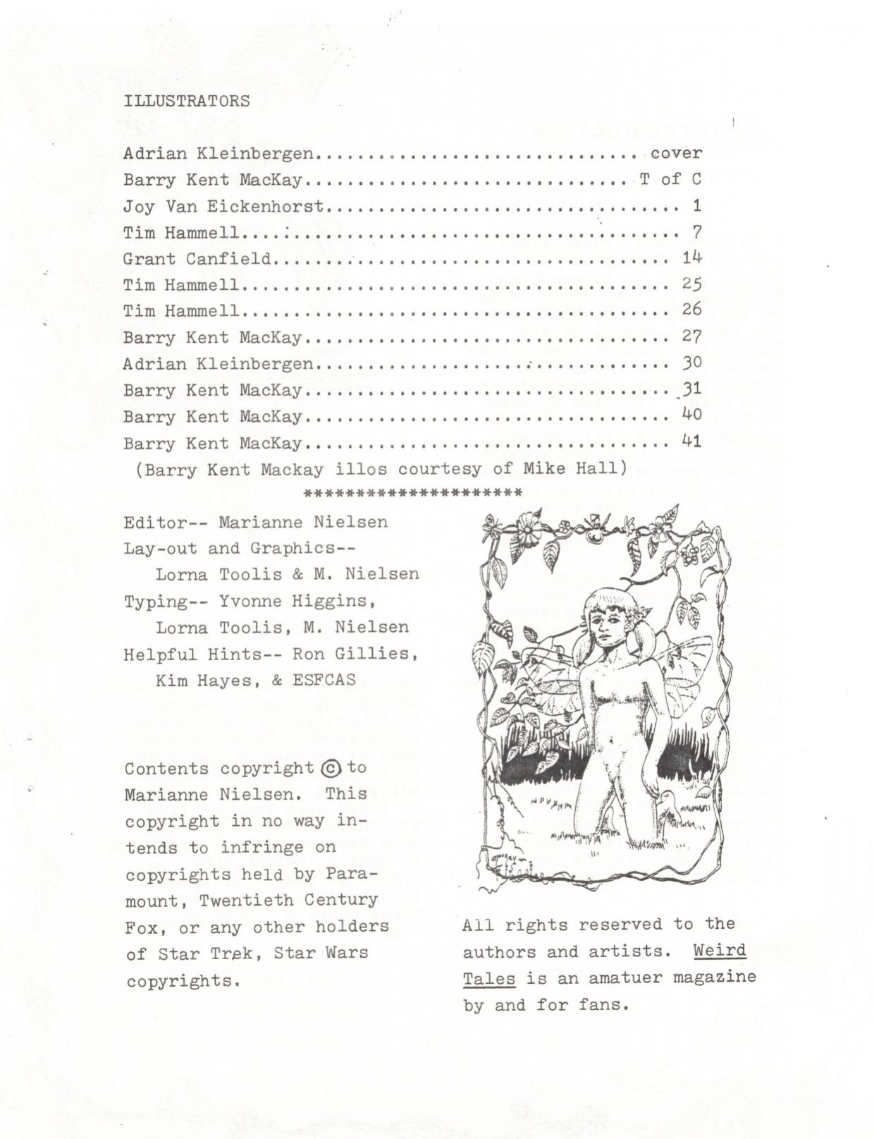 [Edmonton Science Fiction and Comic Arts Society] Weird Tails 1979