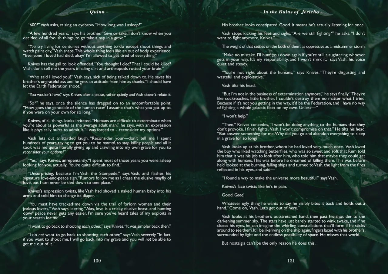A Song of Brothers: A Knives x Vash Zine (Spreads)
