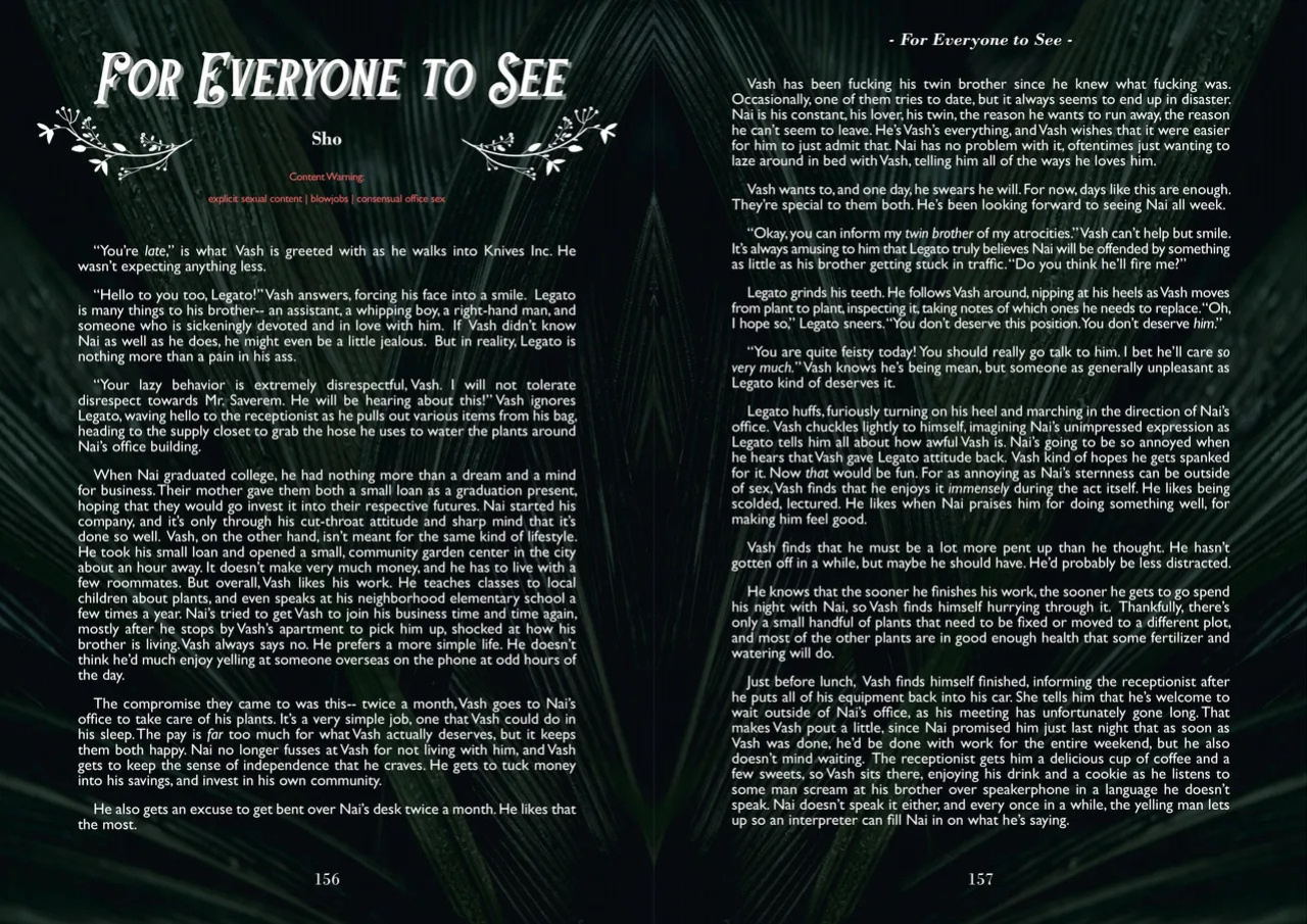 A Song of Brothers: A Knives x Vash Zine (Spreads)