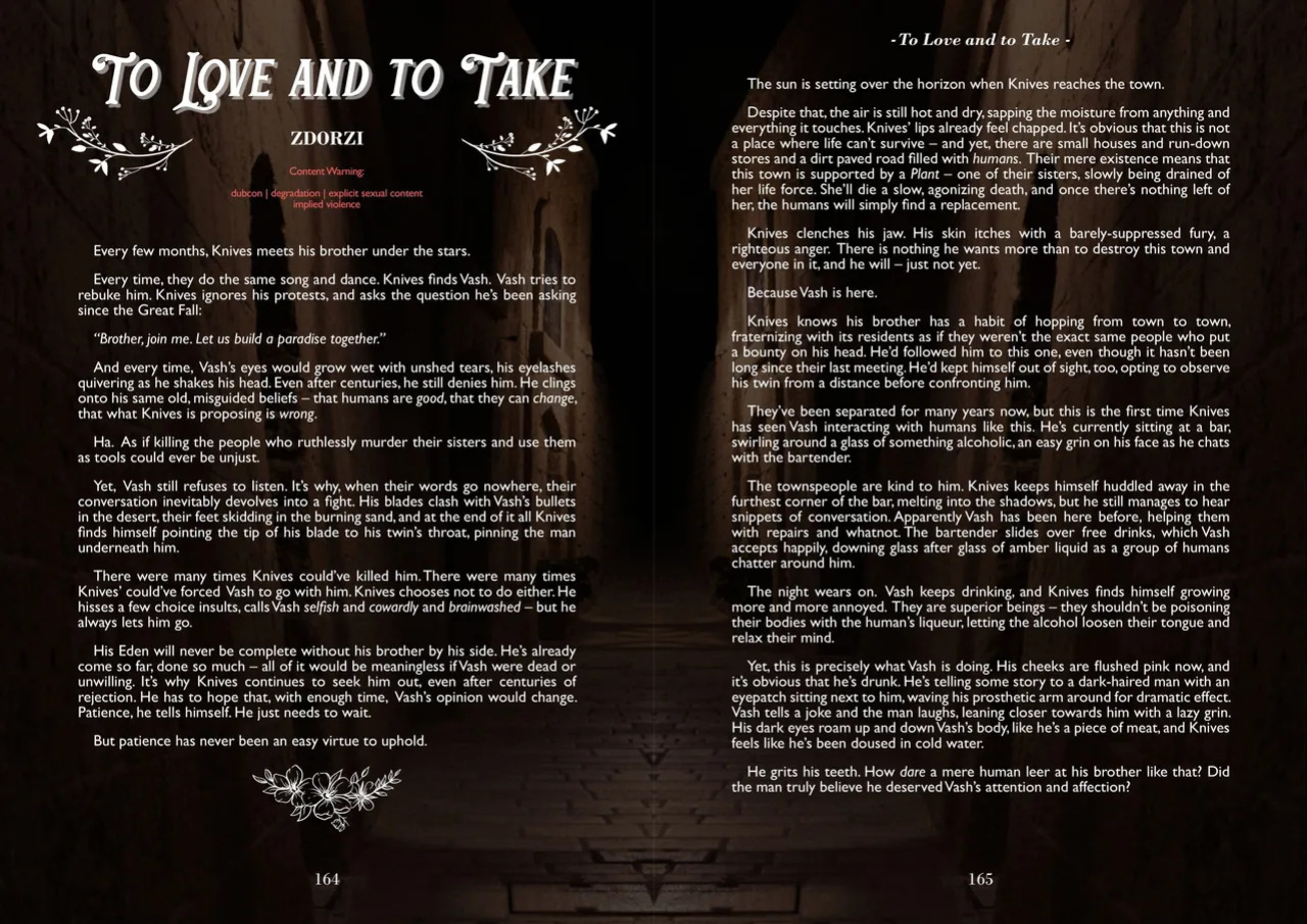 A Song of Brothers: A Knives x Vash Zine (Spreads)