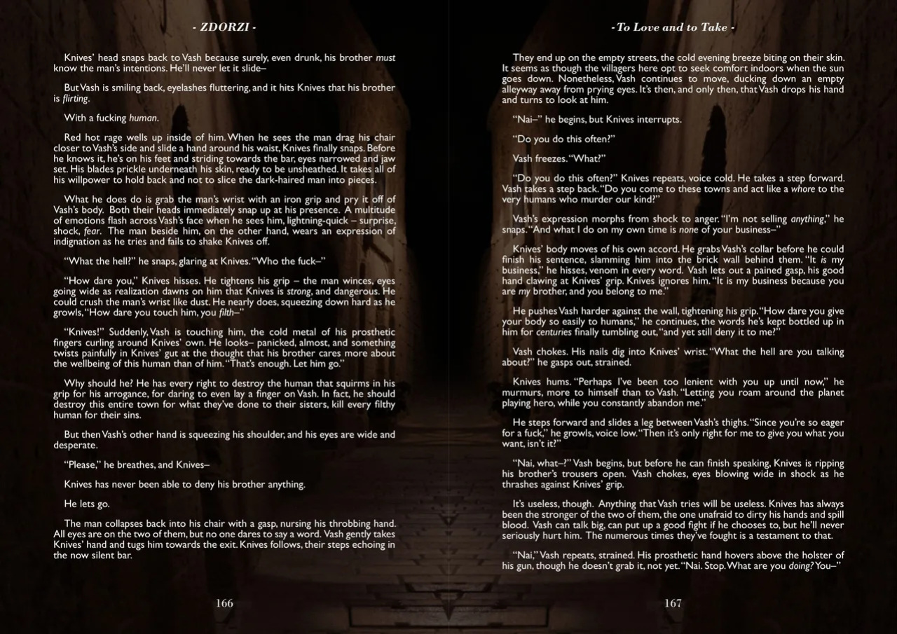 A Song of Brothers: A Knives x Vash Zine (Spreads)