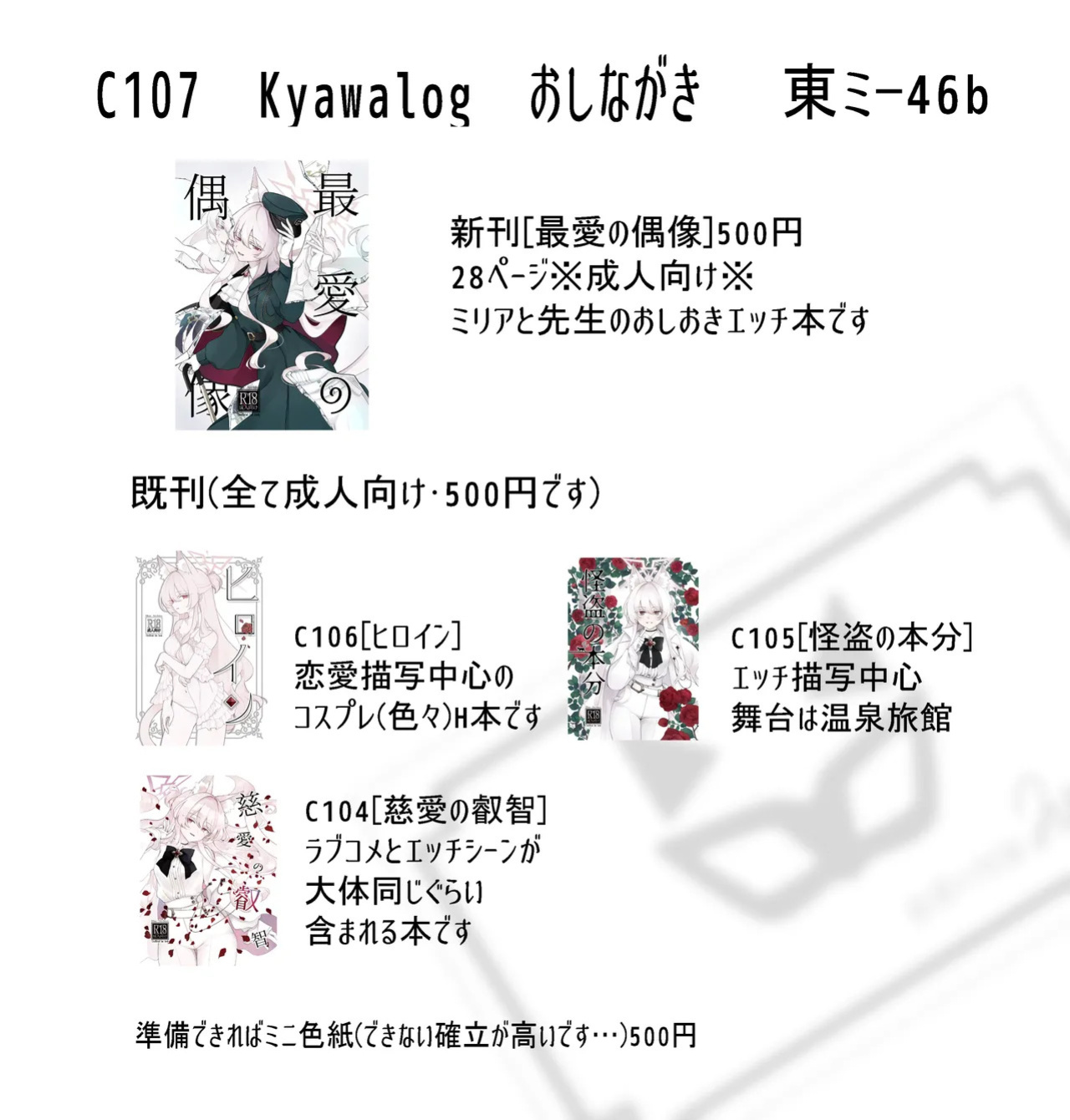 (C107) [Kyawalog (Itokawa)] Saiai no Idol | My Dearest Idol (Blue Archive) [English] [Tea Party Scans]