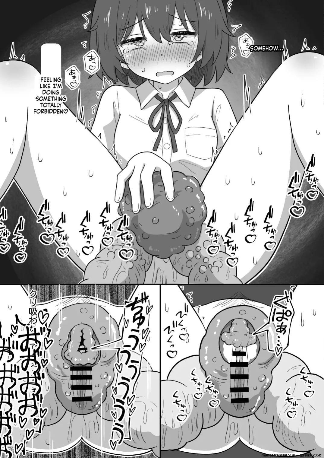 [Santomu] Dekigokoro de Hajimeta Shokushu Onanie ga Kimochi Yosugite Tomeraremasen! [English] [SCANMTL]