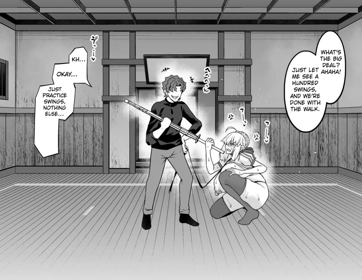 [Ankoman] Arturia, Shinji to Yoru no Sanpo | Shinji is Taking Artoria For a Walk at Night (Fate/stay night) [English] [Kuraudo]