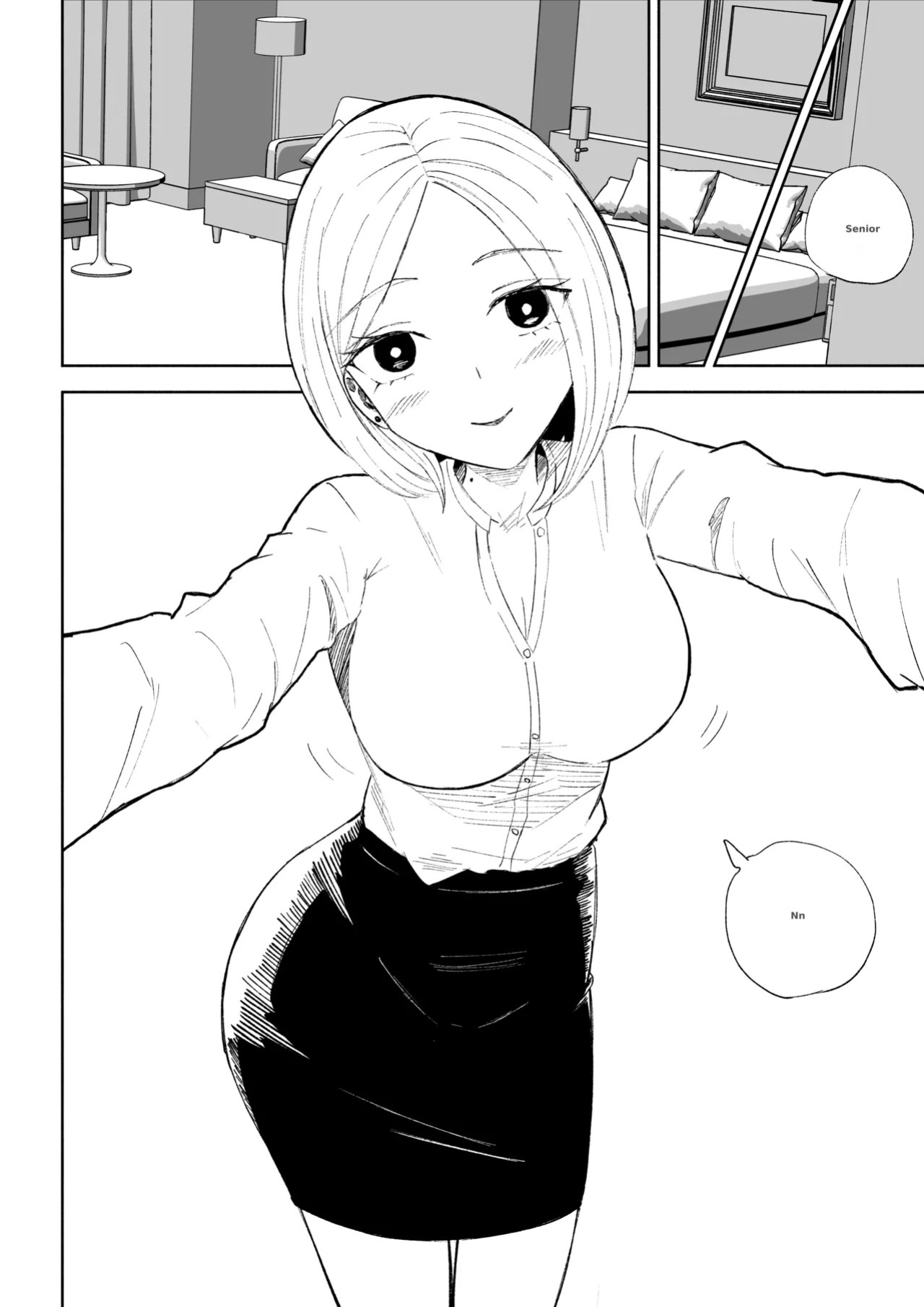 [Roki] Kaisha no Kouhai ni Keigo de Semerare Oshioki Sarechau Hanashi | A story about being lectured in polite language and overpowered by a junior colleague at the company [English]