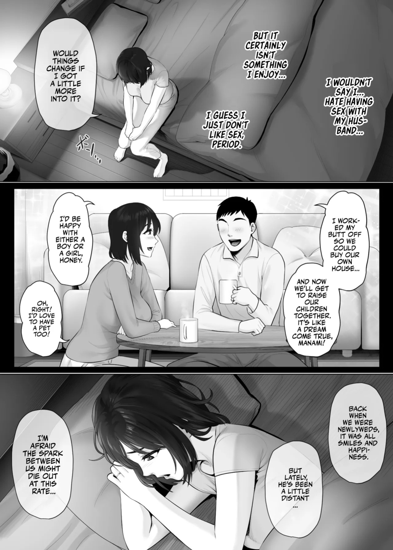 [Mitsumitsu Niku (Hikitogu)] LeveChi na Swapping 2 ~Hatsu Zecchou de Iki Kuruu Tsuma Hen~ | Unbalanced Swapping 2 [English] [Team Rabu2] [Digital]
