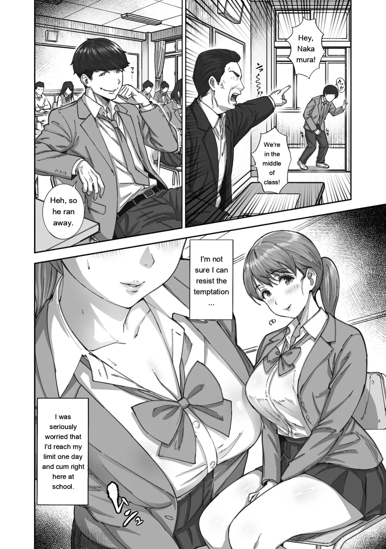 [Himan Boy (Ka-kun)] Nige Chin Complex ~Aza to Kyonyuu Joshi no Chouhatsu ni Bokki Kakushi Nigeta Zako ww~ [English] [MTL]