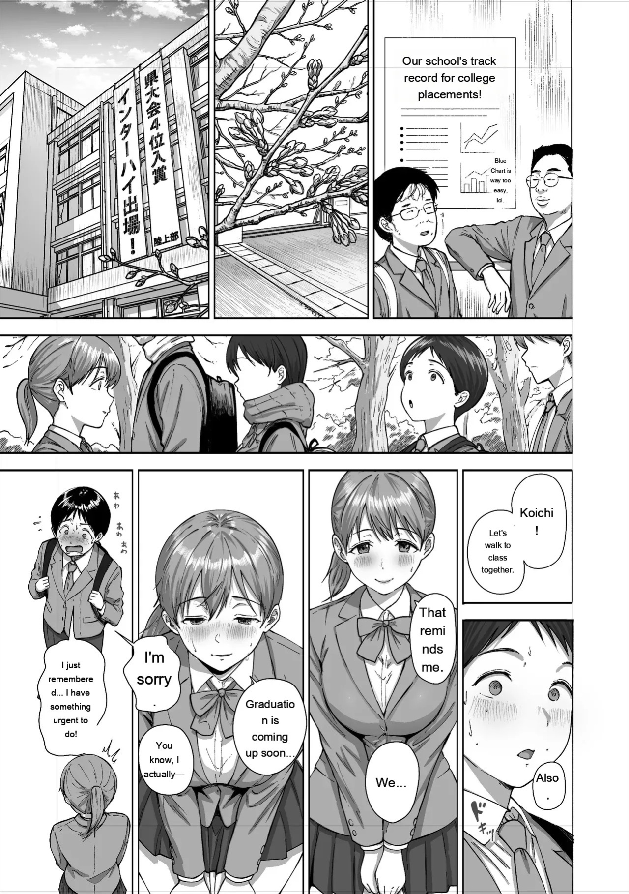 [Himan Boy (Ka-kun)] Nige Chin Complex ~Aza to Kyonyuu Joshi no Chouhatsu ni Bokki Kakushi Nigeta Zako ww~ [English] [MTL]