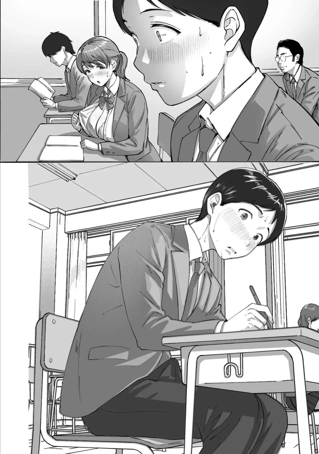 [Himan Boy (Ka-kun)] Nige Chin Complex ~Aza to Kyonyuu Joshi no Chouhatsu ni Bokki Kakushi Nigeta Zako ww~ [English] [MTL]