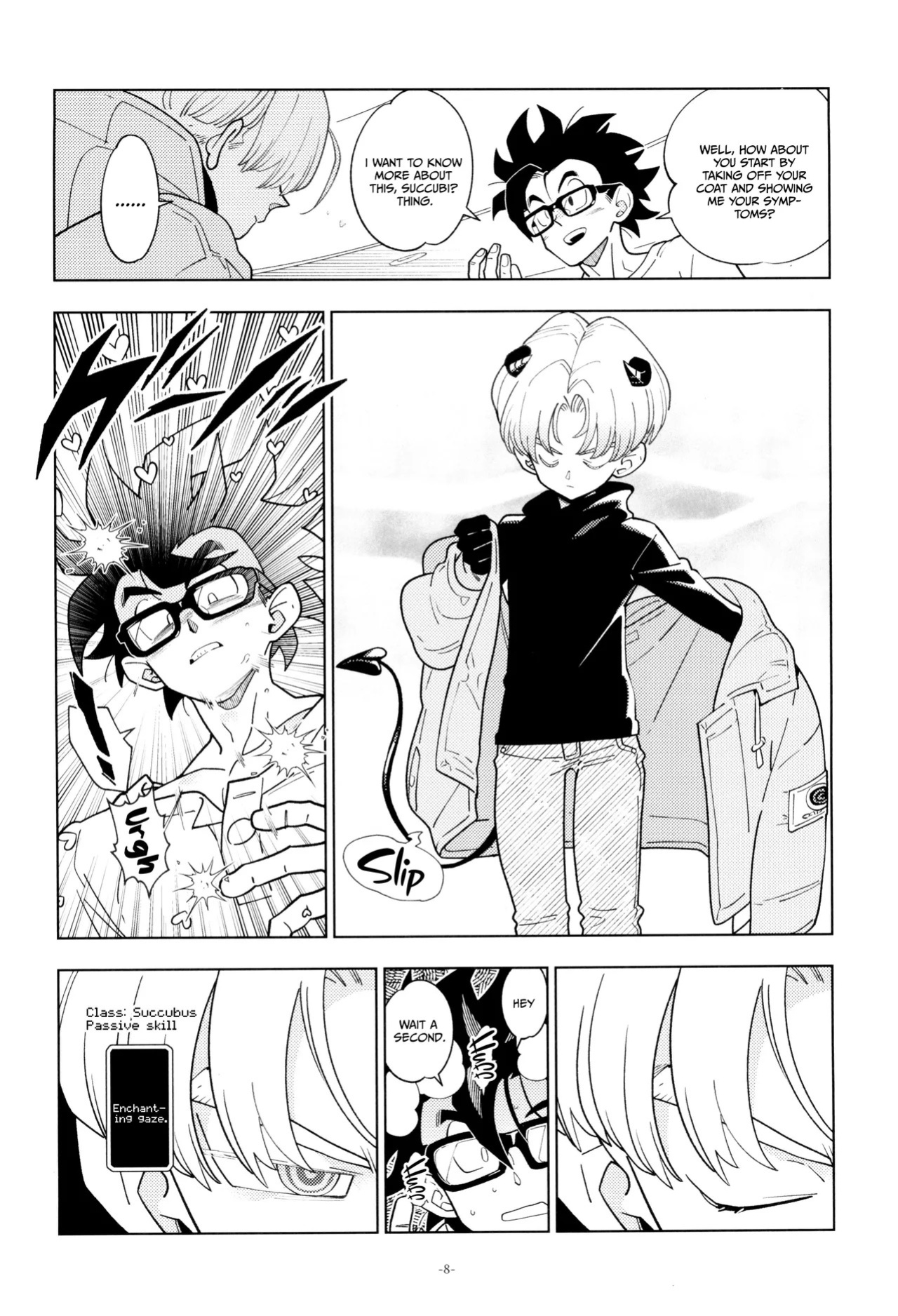 (DRAGON Geki GW2026) [Article 60 of Criminal Code (Shuhan)] Trunks-kun Succubus ni Naru. | Trunks Became a Succubus (Dragon Ball Super) [English] {Doujins.com}