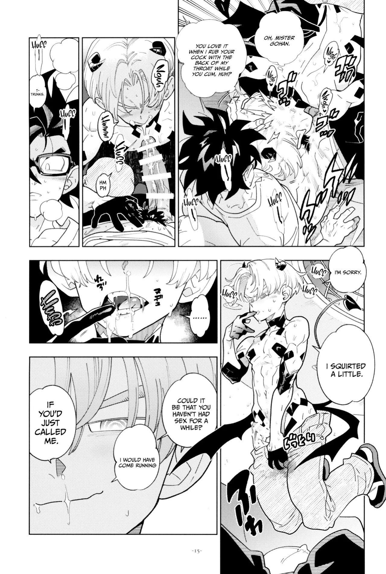 (DRAGON Geki GW2026) [Article 60 of Criminal Code (Shuhan)] Trunks-kun Succubus ni Naru. | Trunks Became a Succubus (Dragon Ball Super) [English] {Doujins.com}
