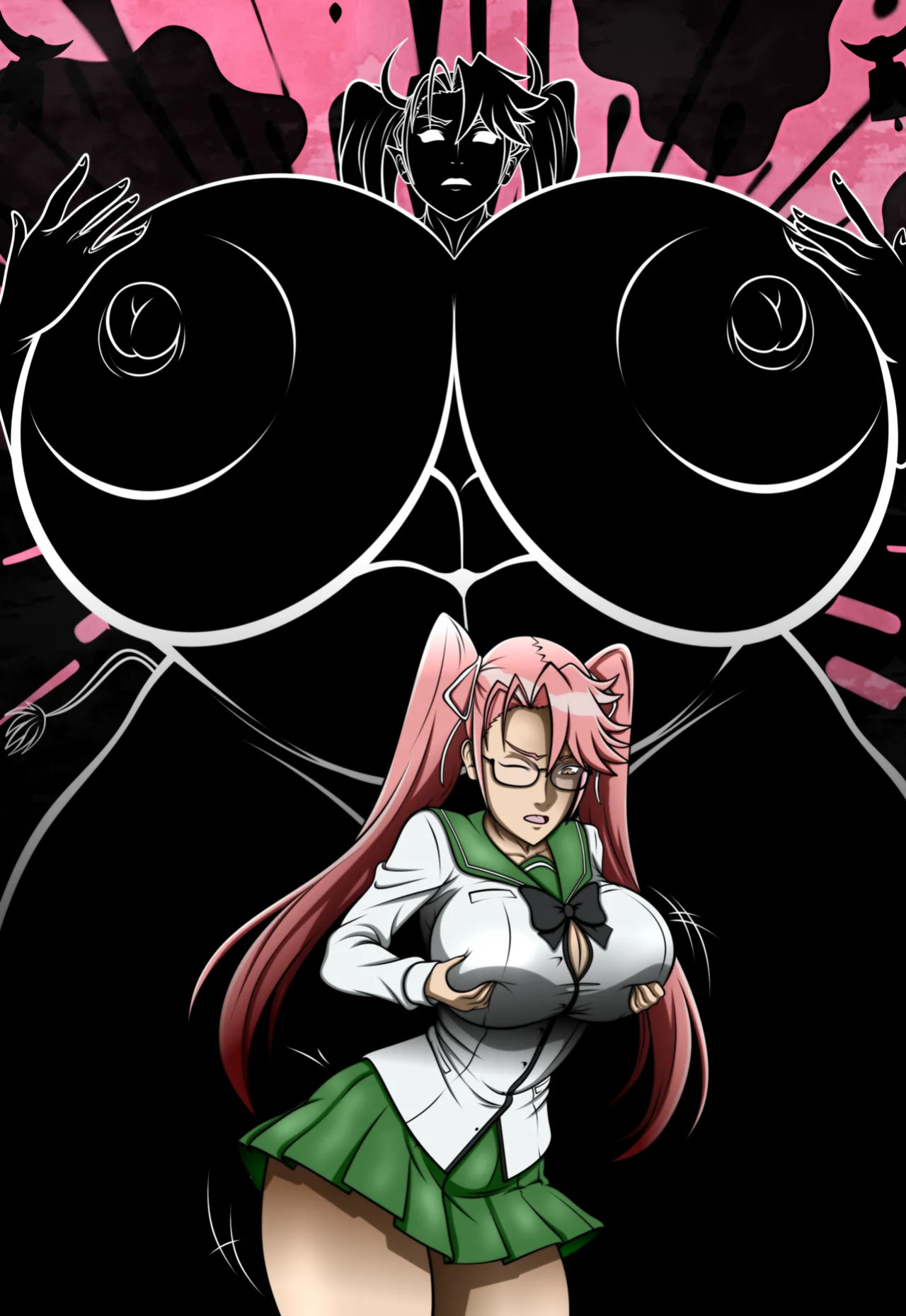 [CurvyDrawings] Highschool of the Dead: TakaCOWfication