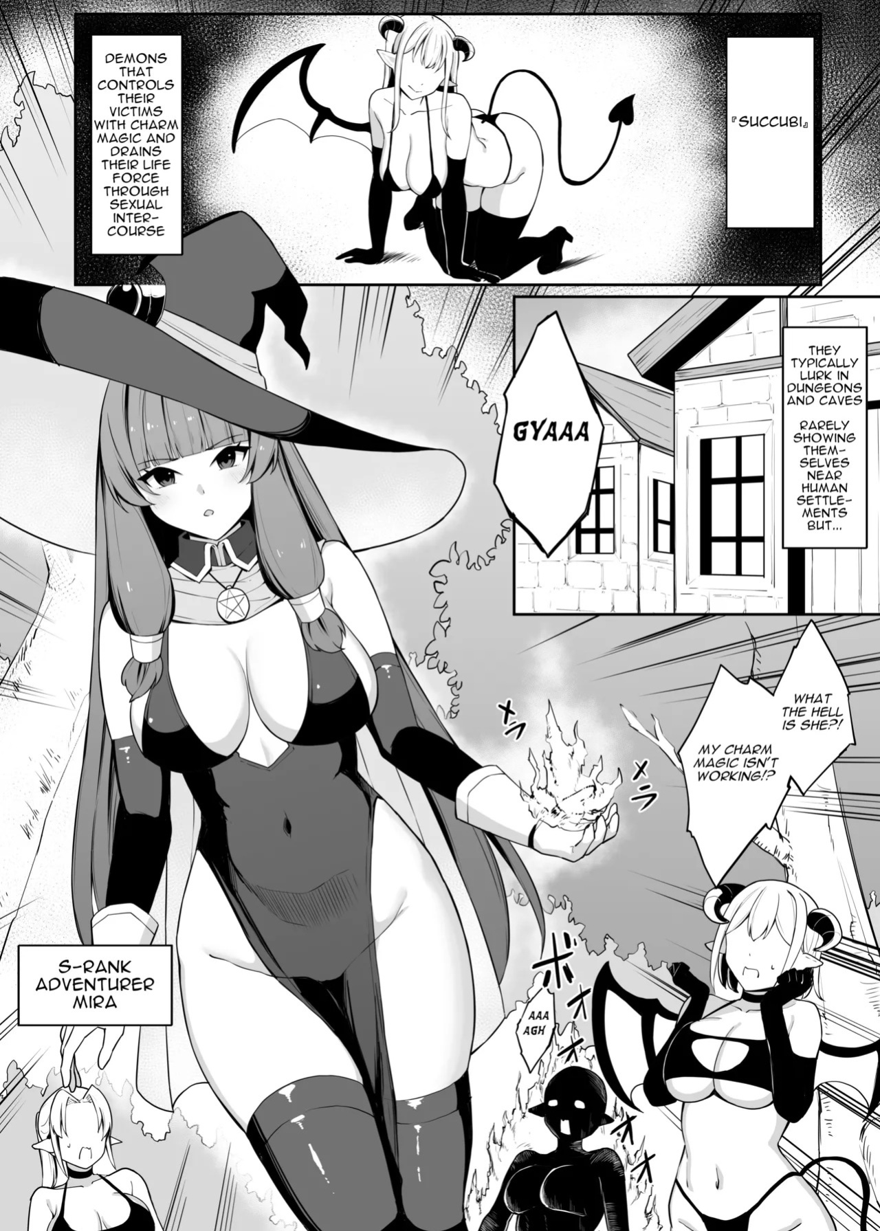 [Omochi no Mochiya (Wabimochi)] Saikyou Witch ga Succubus ni Miryou Sarete Haiboku Suru Hanashi | How the Strongest Witch Was Charmed and Defeated by a Succubus [English]