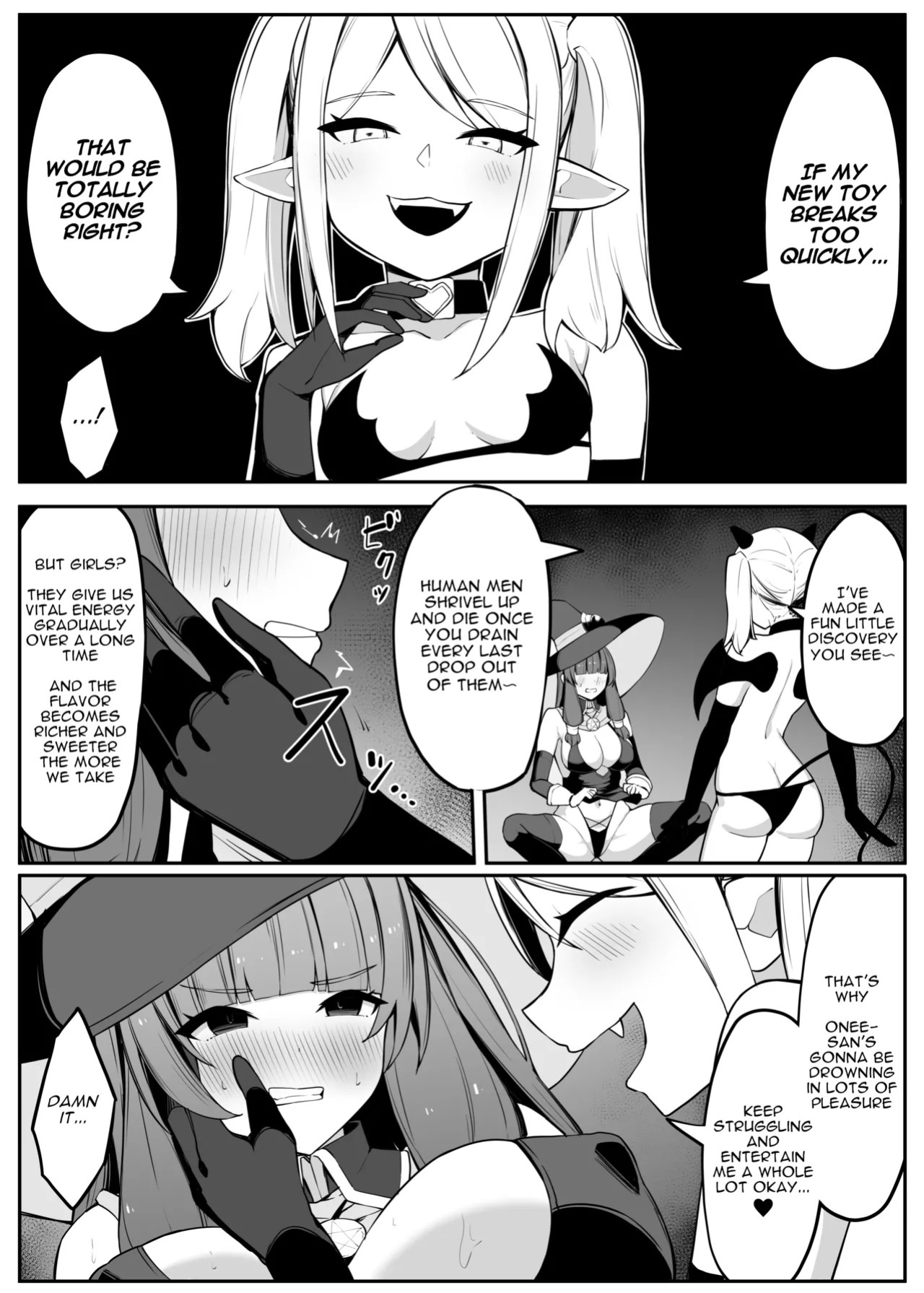 [Omochi no Mochiya (Wabimochi)] Saikyou Witch ga Succubus ni Miryou Sarete Haiboku Suru Hanashi | How the Strongest Witch Was Charmed and Defeated by a Succubus [English]