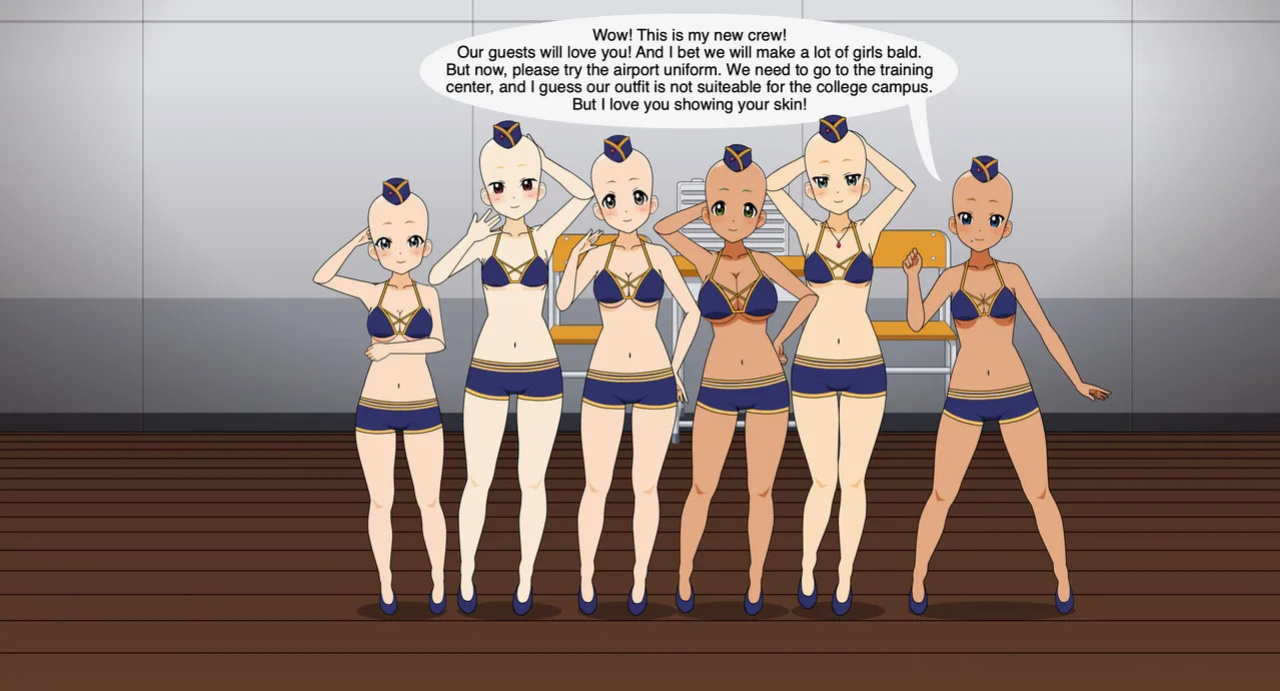 All Bald Airways - 01 - Jen's new Crew