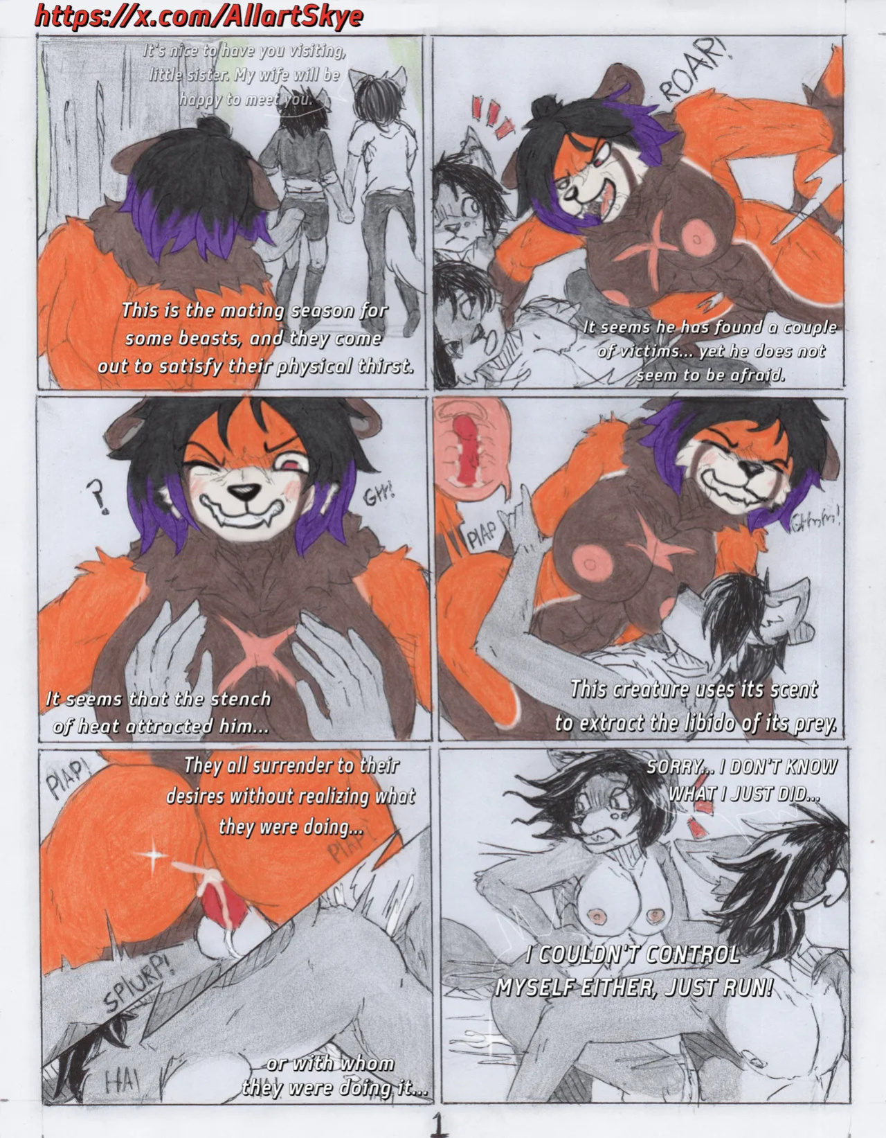 Skyethefurry no canon comics ENG