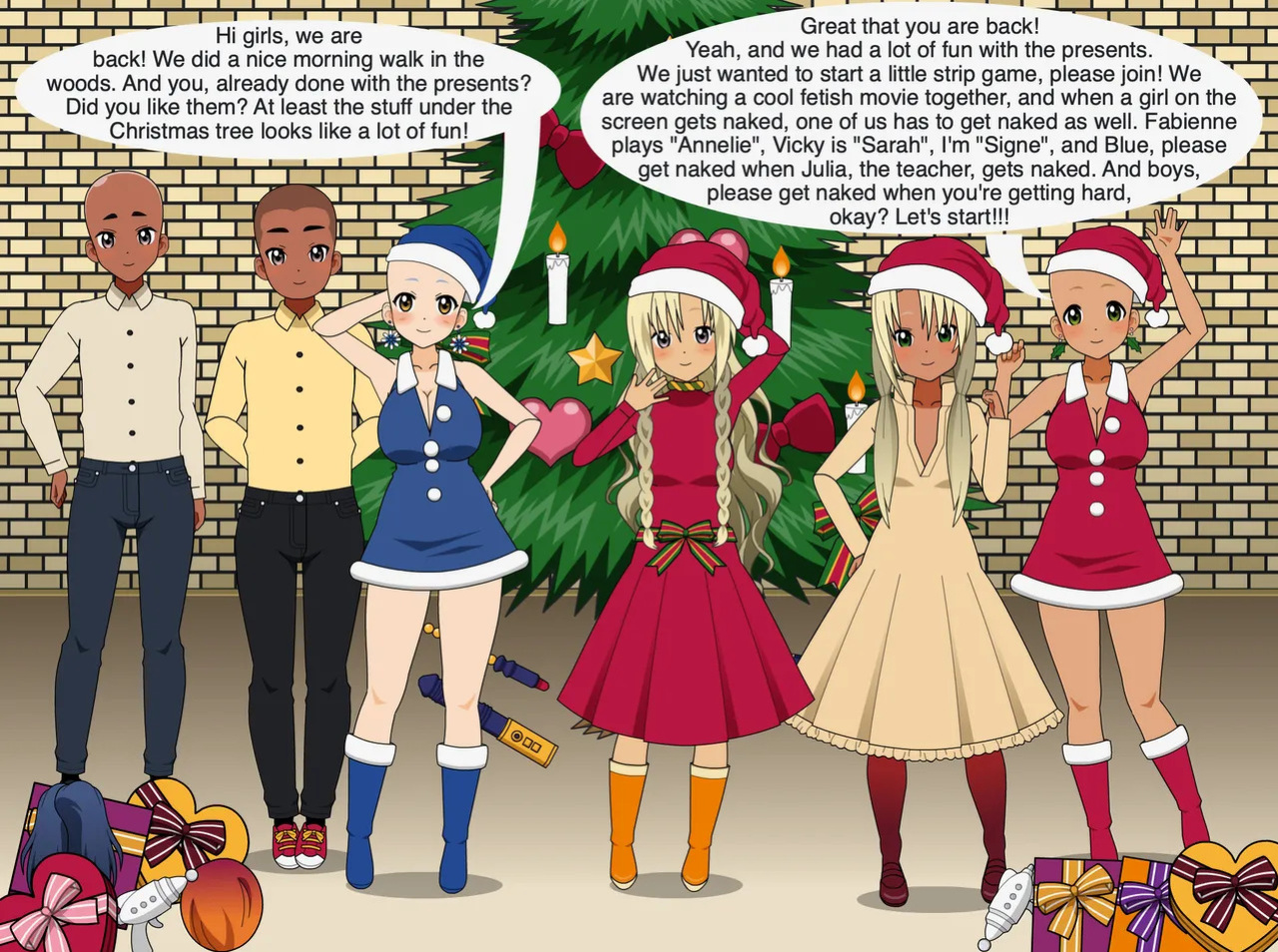 Christmas Girl celebrates Christmas - Merry Christmas 2