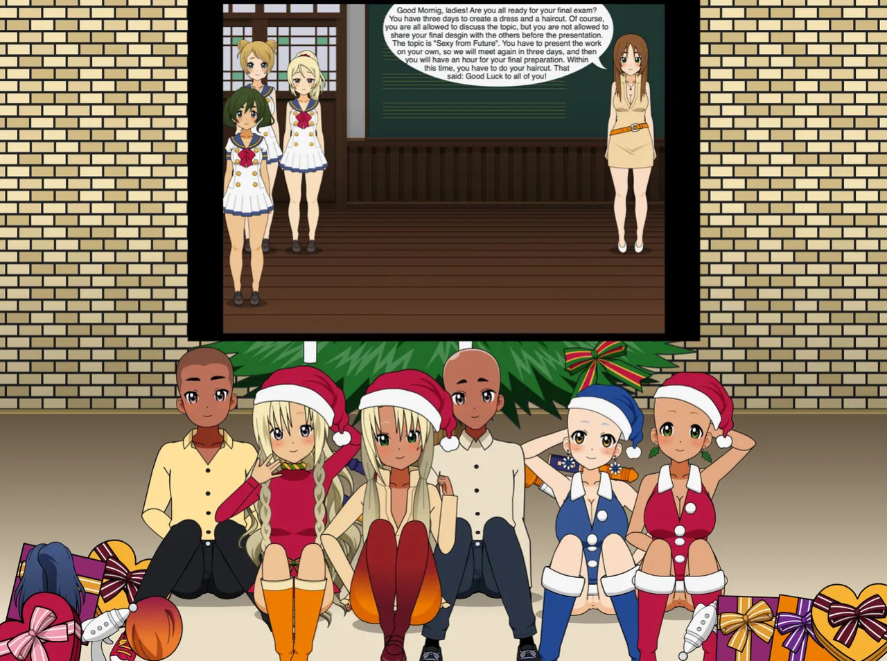Christmas Girl celebrates Christmas - Merry Christmas 2