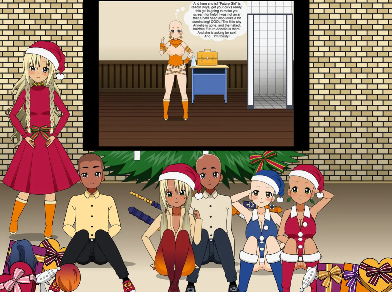 Christmas Girl celebrates Christmas - Merry Christmas 2